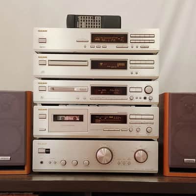 Immagine Onkyo A-9211 Rare Vintage MINT Cassette Deck Component Set Serviced Warranty - 2