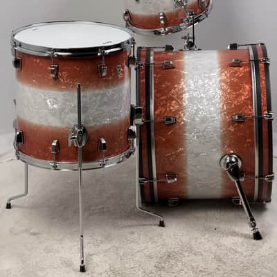 Ludwig USA 20/12/14" Neusonic Downbeat Outfit - VIDEO Fireburst Pearl w/ Maxwell Ludwig Rail image 6