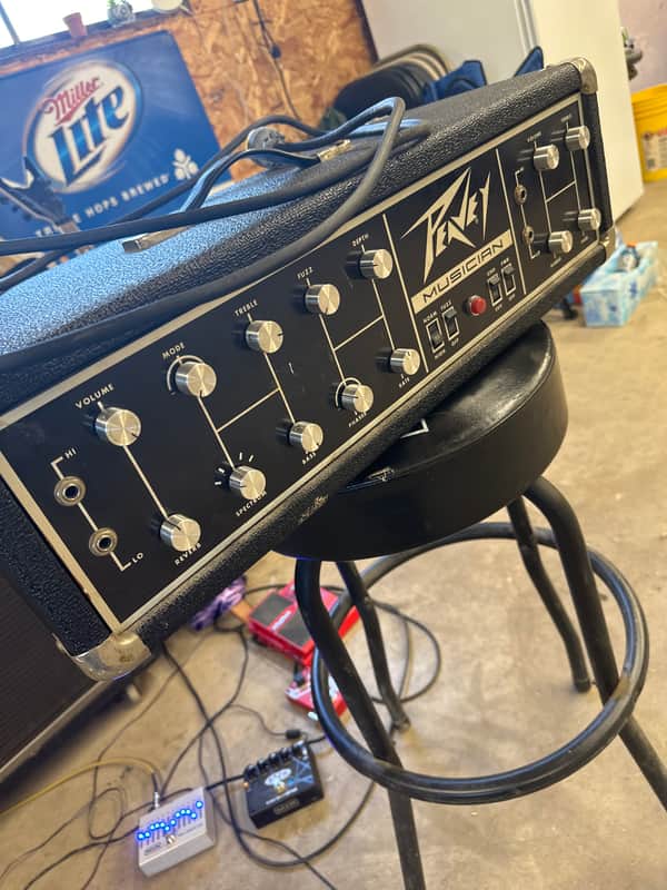 Peavey Musician Series 300 210-Watt Guitar / Bass Head 1970s - Black image 1