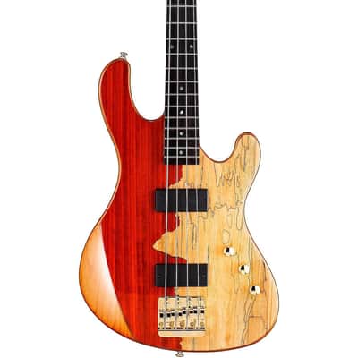 Cort Jeff Berlin Rithimic Bass Guitar - Natural Spalted Maple image 3