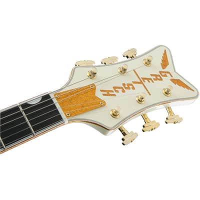 Gretsch G6134T-58 Vintage Select '58 Penguin 6-String Right-Handed Electric Guitar with Bigsby Bridge Tailpiece and Mahogany Body (Vintage White) image 5