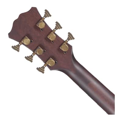 D'Angelico Excel Gramercy Grand Auditorium A/E Guitar Natural Mahogany Open Box image 5