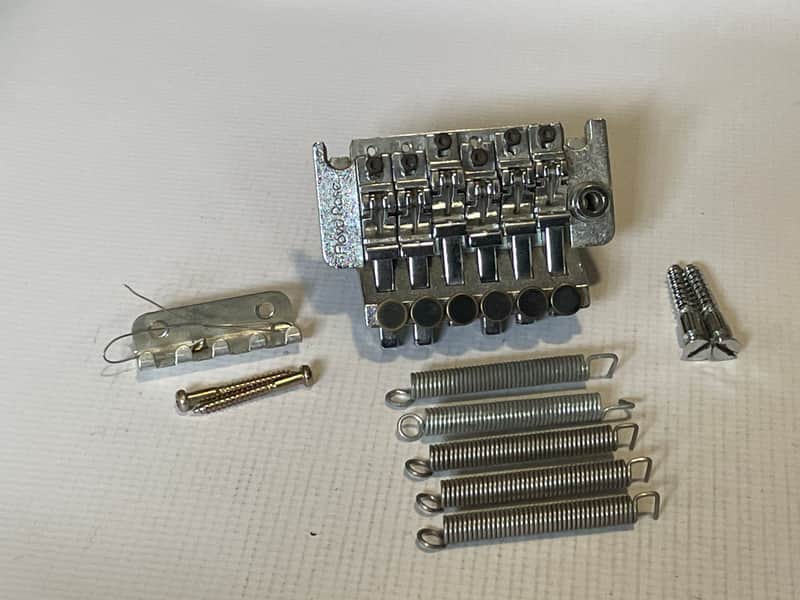 1980's Kramer Model Guitars Chrome Floyd Rose II Licensed Tremolo Guitar Bridge image 1