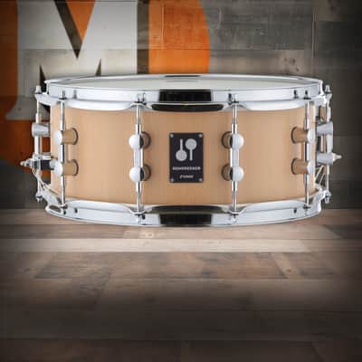 Sonor Kompressor 14 In. x 6 In. Beech Snare Drum (KS-1406-SDW-NAB) image 1