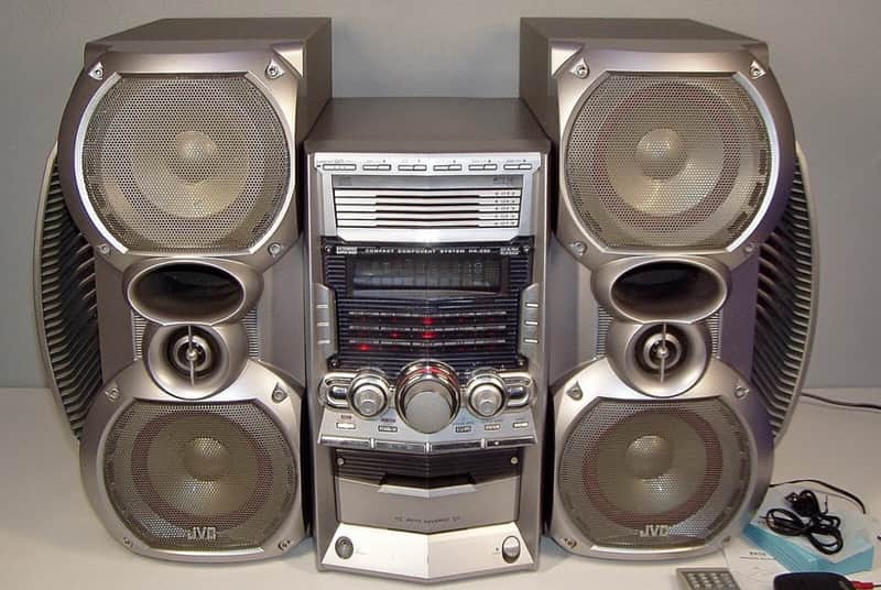 Vtg JVC HX-Z30 Tower of Power Shelf STEREO AM/FM 5 Disc CD Player