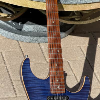 Fender Stratocaster FMT Set Neck 2001 - crazy cool Custom Shop See-Thru Blue w/a carved flamey Maple top ! image 8