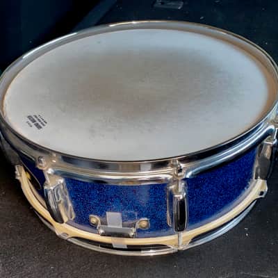 1970's Werco Snare Drum 5x14" Blue Sparkle MIJ image 2