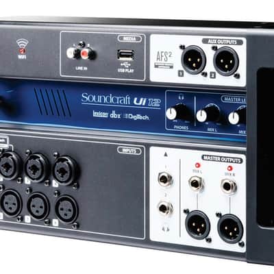 Soundcraft Ui12 12-Channel Remote Controlled Digital Mixer 2010s - Black/Blue image 2