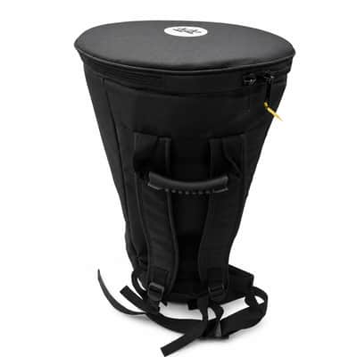 Zaza Percussion Djembe Drum Bag – Padded African Drum Carry Case with Backpack Straps-Blue Pocket – 10" x 20" x 9 image 10