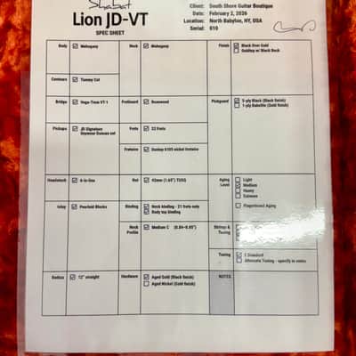 Shabat Lion JD-VT- Black - NEW / 2026, Aged Black over Gold (Authorized Dealer) image 22