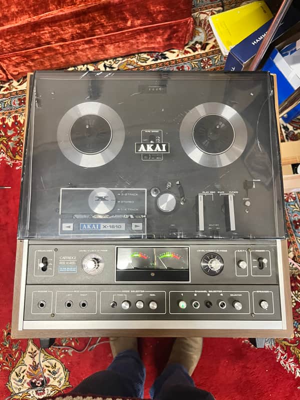 Akai X1810 1/4” 8 track reel to reel tape recorder player image 1