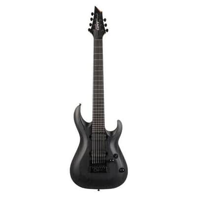 Cort KX707 EverTune 7-String - Open Pore Black image 11