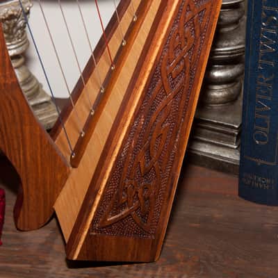 Roosebeck Lily Harp 8-string - Knotwork Design + Gig Bag image 2