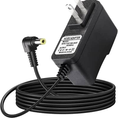 DC 9.5V Casio Keyboard Power Adapter - Compatible with Casio Keyboards: ADE95100LU, LK-135, WK-225, CTK-2500, CTK-2400, CTK-2550, CTK-1100, WK-220, LK-165, CTK-2090, SA-76, SA-46 (6.5Ft)