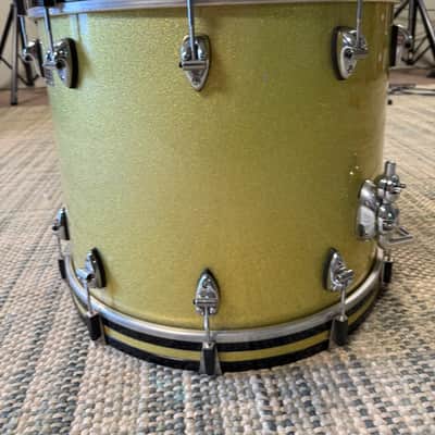 Ayotte (Ray Era) Wood Hoop 5 piece 90s - Gold sparkle image 10