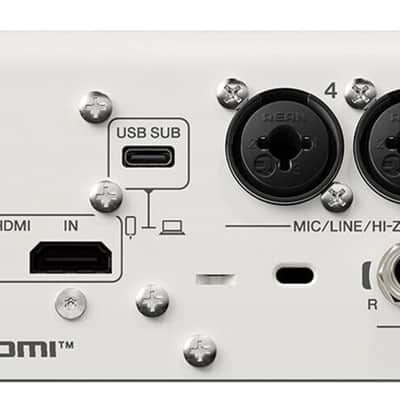 Yamaha URX44V USB-C Audio/Video Interface, White image 6