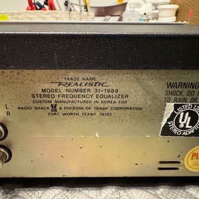 Realistic 31-1988 Stereo Frequency Equalizer Professionally serviced image 12