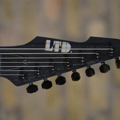 ESP LTD Alex Wade AW-XJ7 Baritone Evertune - Black Open Grain Satin - Demo image 3