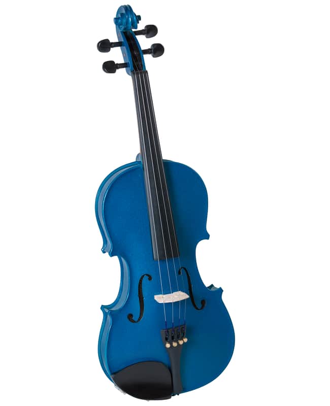 Cremona SV-75BU Premier Novice Violin Outfit – Sparkling Blue – 4/4 Size image 1