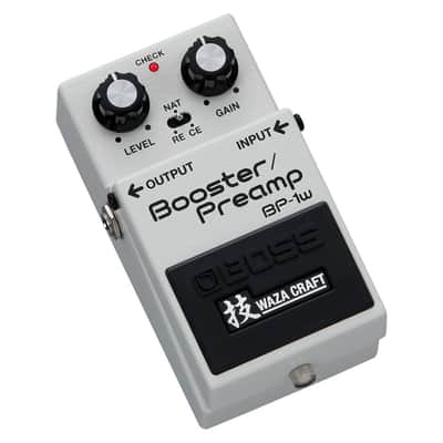 Boss BP-1W Booster/Preamp Guitar Effects Pedal with Waza Crafting, CE, RE, and NAT Modes, and Selectable Input Buffers image 4