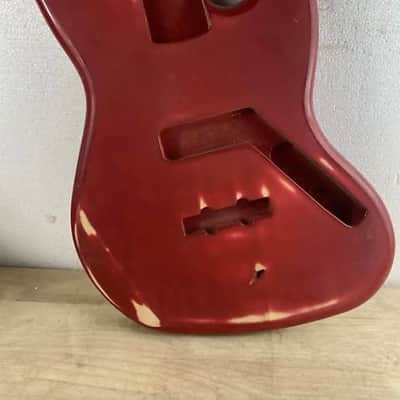Red HSH Guitar Poplar Wood Strat Style Body image 3