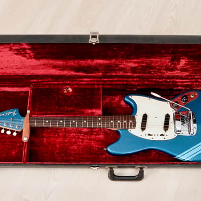 1970 Fender Competition Mustang Competition Burgundy + Headstock, Short Scale Vintage Guitar, 100% Original w/ Case image 24