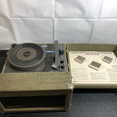 AUDIOTRONICS 300T Vintage Portable Record Player Built-In Speaker RPM Works image 1