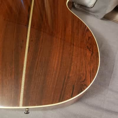 Santa Cruz Guitar Co. | OM Custom | Brazilian Rosewood & Tunnel 13 Redwood | Serial No. 4741 | Nitrocellulose image 14