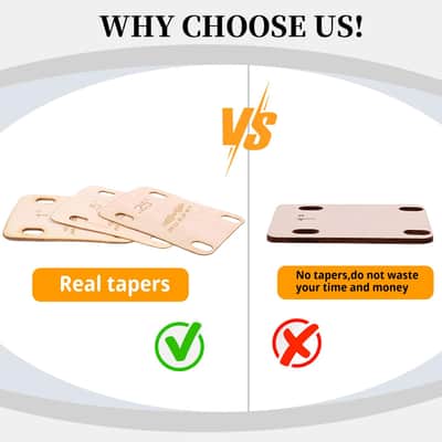 Guitar Neck Shims, Solid Maple Wood Guitar Neck Shim Protection 0.25, 0.5 and 1 Degree Guitar Neck Plate Tool for Guitar Bass Neck Repairment image 3