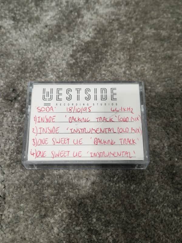Soda – Britpop Band Collectible AMPEX DAT “Backing Tracks 3” – Excellent w/ Original Master Label & Studio Notes image 1