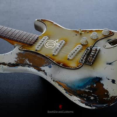 Fender Stratocaster Olympic White Heavy Aged Relic image 7