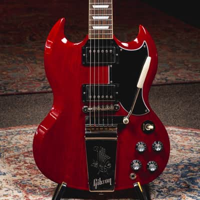 2022 Gibson SG Standard '61 Maestro Vibrola Electric Guitar, Vintage Cherry w/OHSC - Used image 1