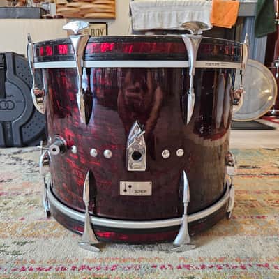 Sonor Teardrop 20-16-13-12" Drum Kit in Ruby Pearl 6-ply Beech image 2