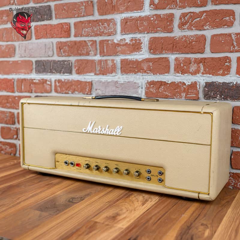 Marshall JMP Model 1987 Lead MKII 50 Watt Guitar Head 1976 Fawn image 1