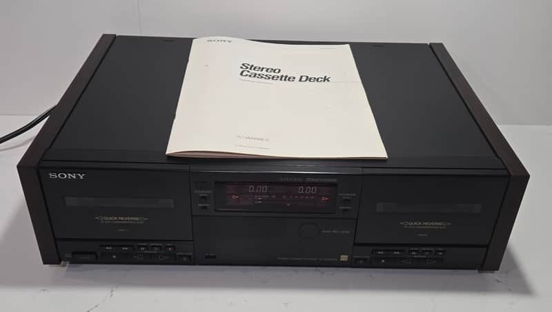 Sony TC-WR99ES 1992 - Black with wood trim image 1