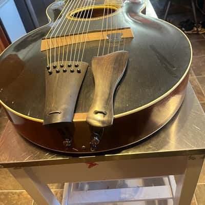 Gibson Style U Harp Guitar 1902 - 1927 - Ebony image 4