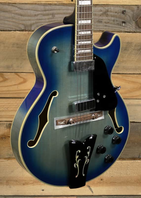 Ibanez George Benson GB10EM Hollow Body Electric Guitar Jet Blue Burst image 1