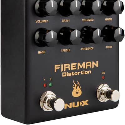 NUX Verdugo Series Fireman Dual Channel Distortion Guitar Effect Pedal image 4