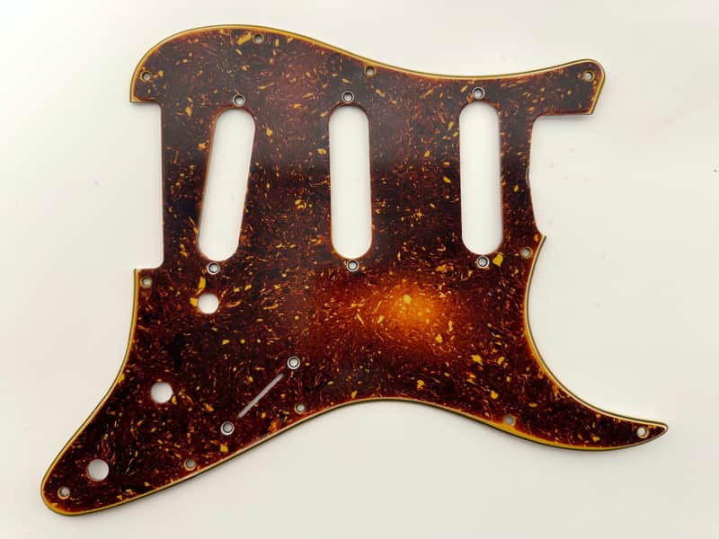 RebelRelic Stratocaster Celluloid Top Tortoise Pickguard - Brown Tortoise Strat Guard - Vintage - Aged Relic image 1