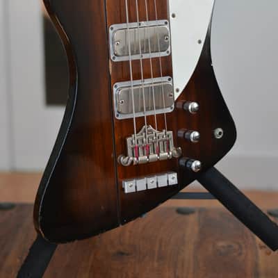 Greco TB1100 Thunderbird Bass 1980 Sunburst with Gator Case image 21
