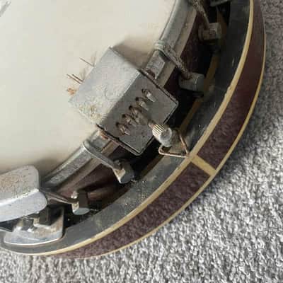 J&D 5 String Banjo, Glossy Mahogany Soundbox, Mahogany Neck, Rosewood Fingerboard image 4