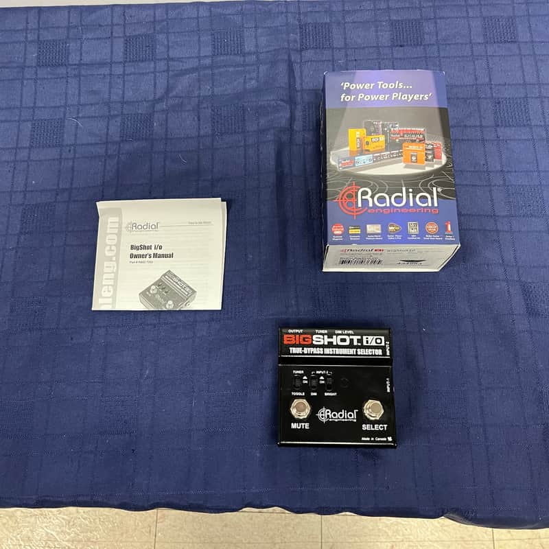 Used Radial BigShot I/O True Bypass Selector Switch with Original Box and Manual image 1