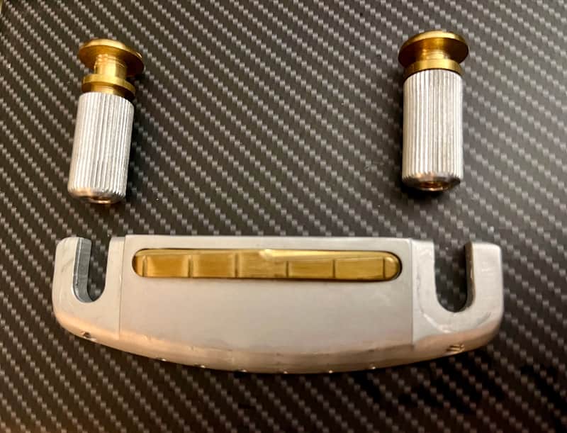 DGN Custom Guitars - Wrap Bridge, Aluminum w/ Brass Saddle - Satin Finish 2026 image 1