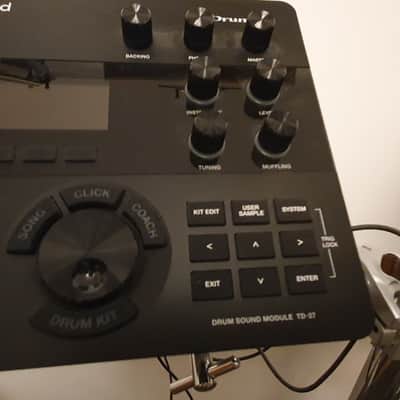 Drum Tec Pro 3 mit Roland TD-27 Ende 2023 - Piano White image 5