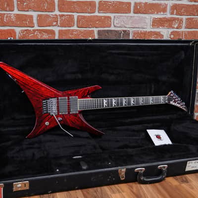 Jackson USA Custom Shop Warrior 27 Fret Built For Oli Herbert Crimson Swirl 2013 w/OHSC image 2
