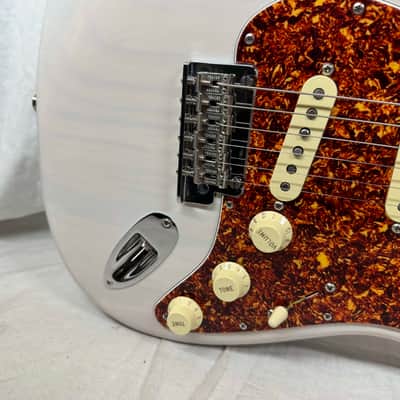 Fender USA Parts Stratocaster Guitar - Deep C shape American Professional II neck on American Professional Thinline Body - White Blonde / Fender neck image 4