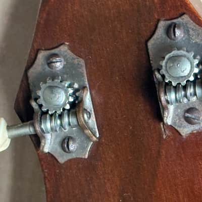 1940's U.S. Kay 4-string Tenor Banjo Patriotic WW2 + Original Case image 18