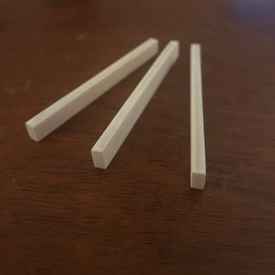 Bone Guitar Saddle Blanks - Extra Thick (3-Pack) image 3