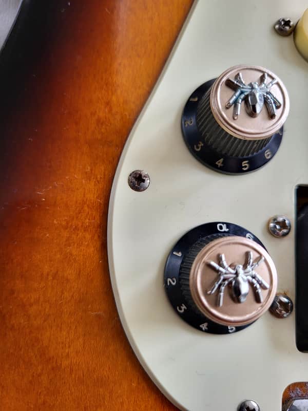 3 ×Tone-Regler für E-Gitarre Guitar Stratocaster Spinne Schwarz image 1