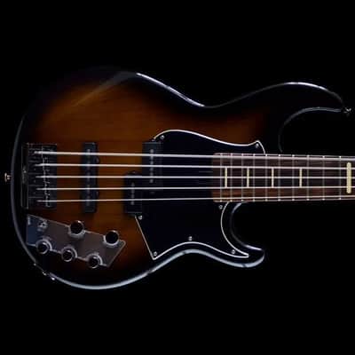 Yamaha BB735A-DCS 5-String with Active Electronics, Dark Coffee Sunburst image 1